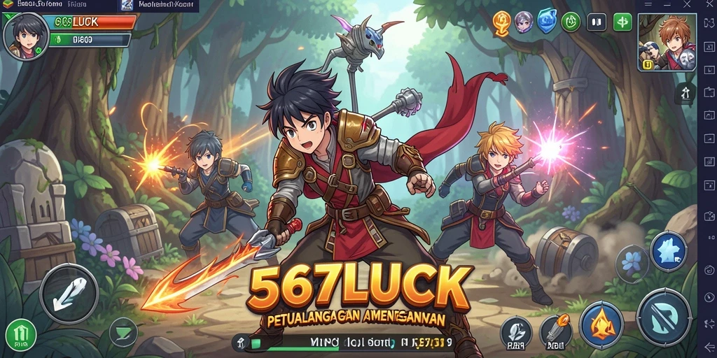 Tampilan gameplay dinamis dan menakjubkan di 567LUCK.