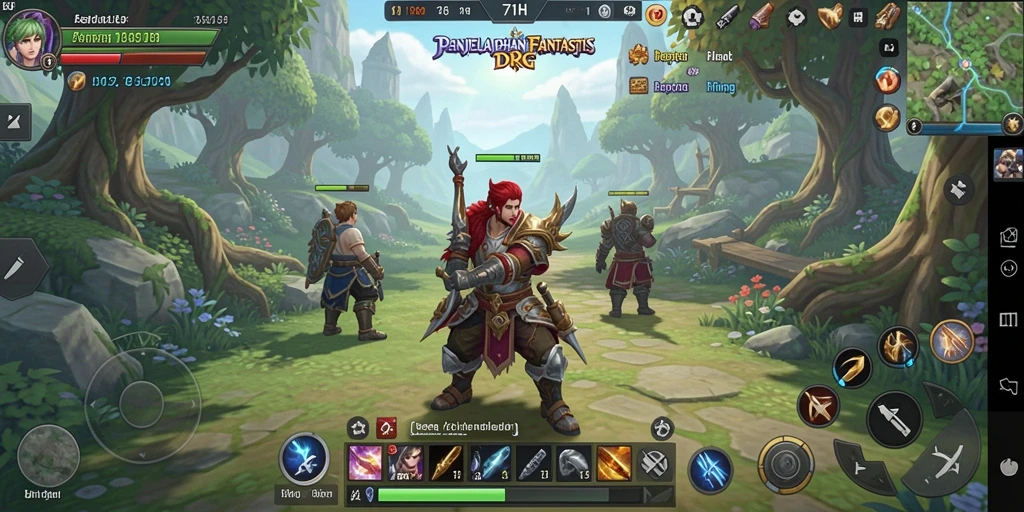 Tampilan gameplay seru dari 71H yang penuh strategi RPG.