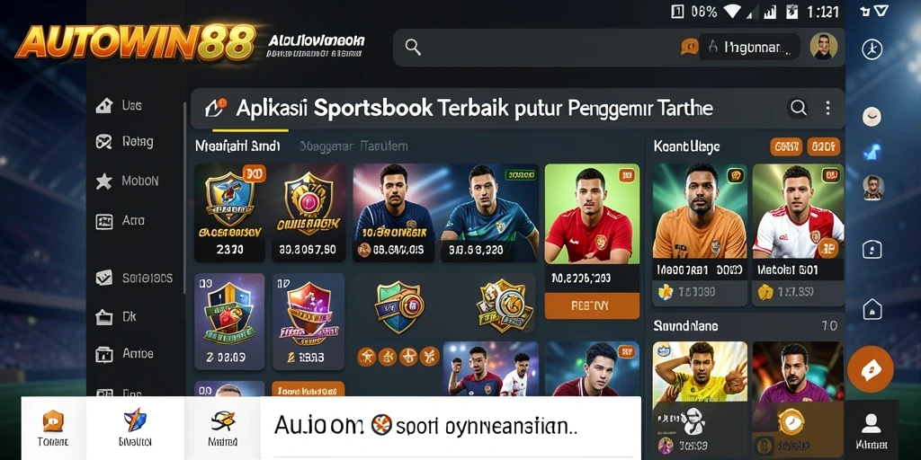 Tampilan gameplay taruhan olahraga di AUTOWIN88.