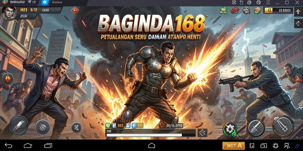Tampilan gameplay seru dan mendebarkan di BAGINDA168.