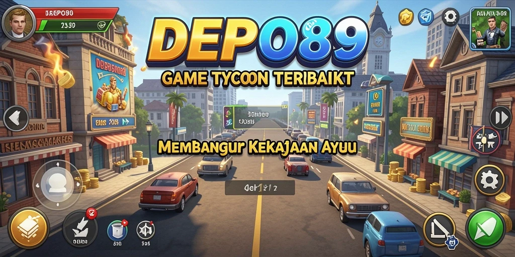 Screenshot DEPO89 menampilkan gameplay kreatif dalam membangun bisnis.