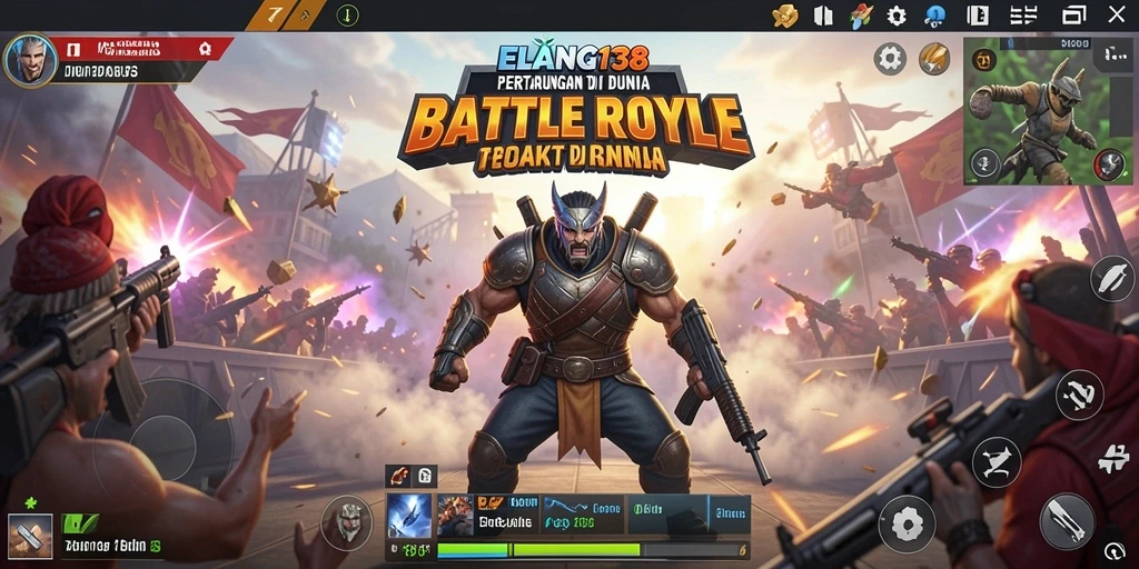 Gameplay intens dari ELANG138 di medan tempur Battle Royale.
