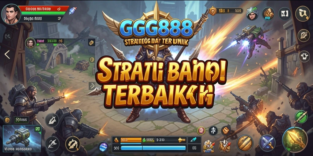 Tampilan gameplay menarik dari GGG888 yang menunjukkan taktik perang.