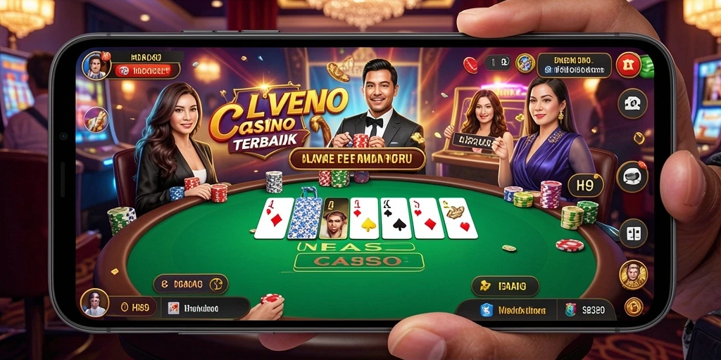 Tampilan gameplay H89 yang menampilkan dealer langsung di meja kasino.