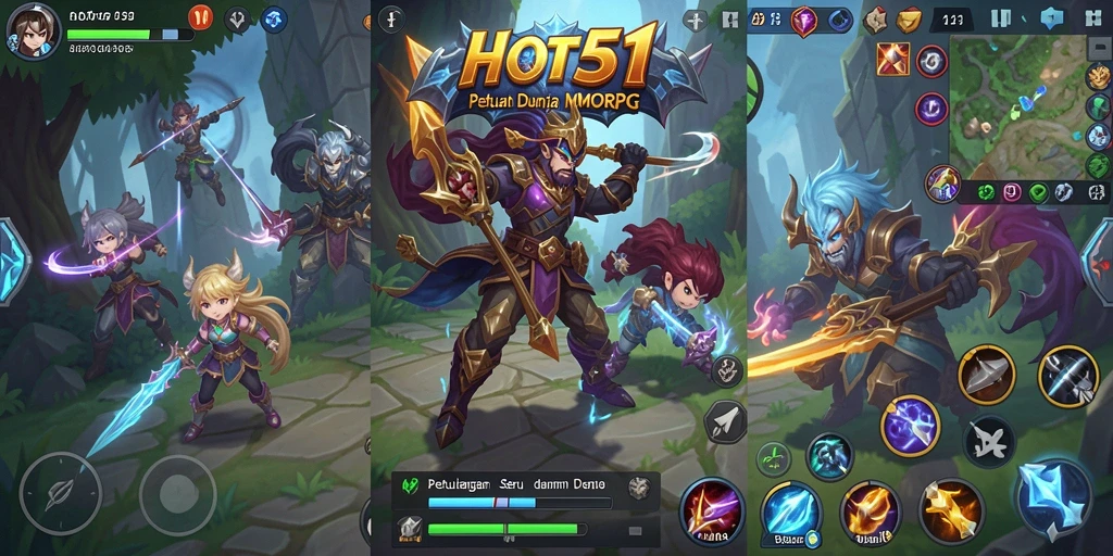 Screenshot gameplay yang menampilkan aksi seru petualangan MMORPG.