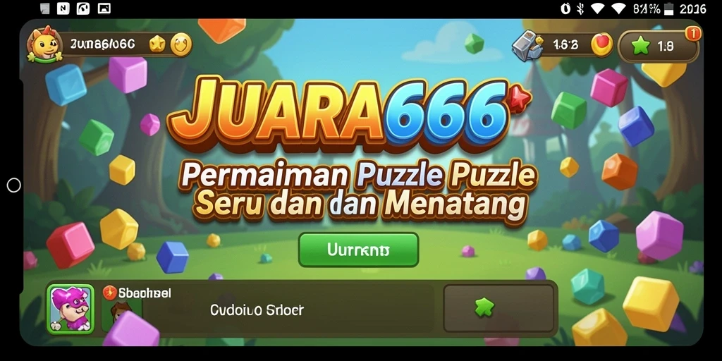 Tampilan gameplay JUARA666 dengan berbagai puzzle yang menantang.
