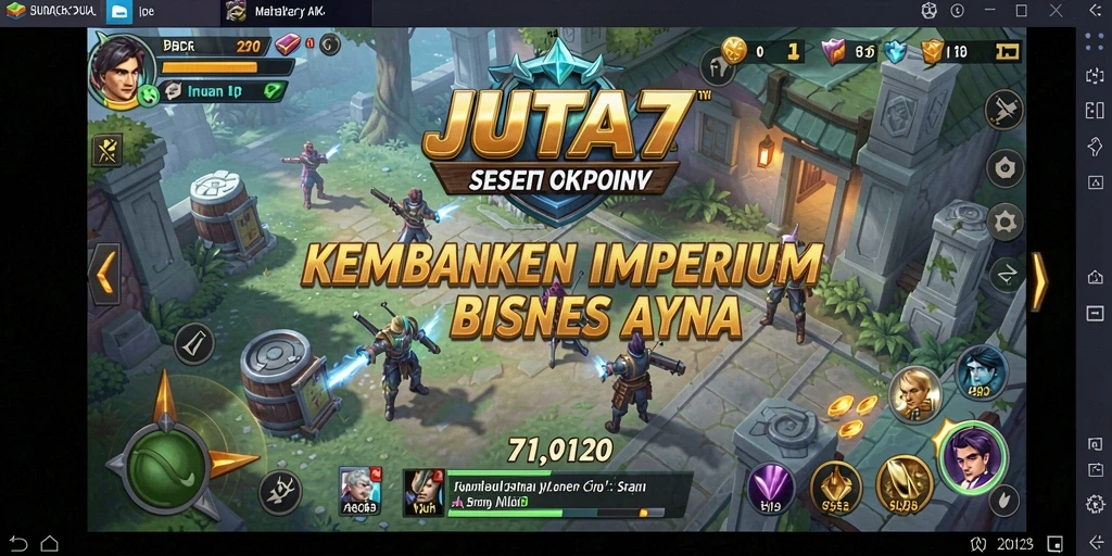 Tampilan gameplay <strong>JUTA7</strong> yang menawan dengan elemen Tycoon.