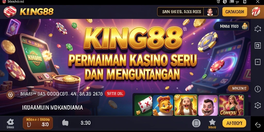 Gameplay menarik di KING88 dengan berbagai pilihan permainan kasino.