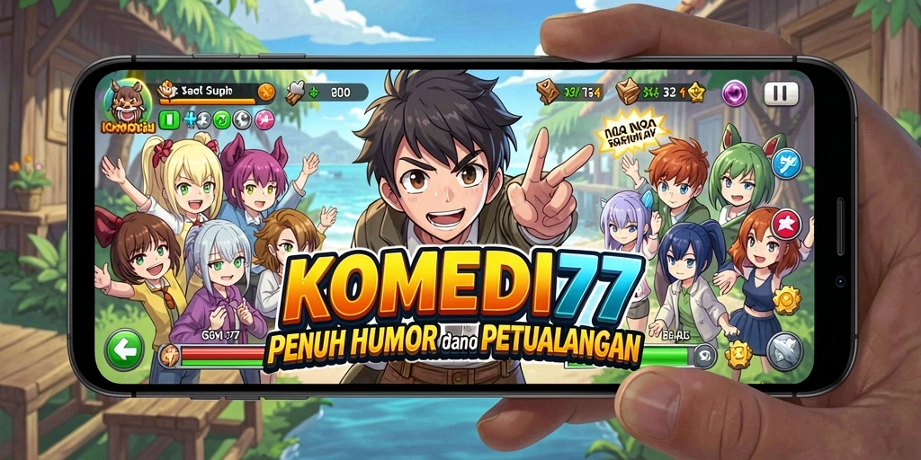 Screenshot menampilkan karakter Anime lucu dalam aksi.