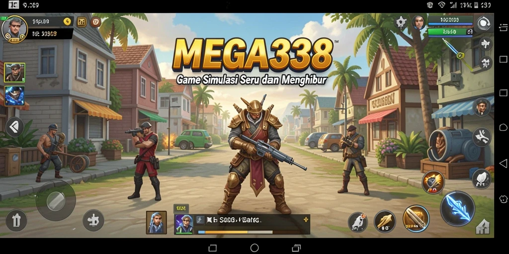 Tampilan gameplay menarik dari MEGA338 dalam simulasi kehidupan.