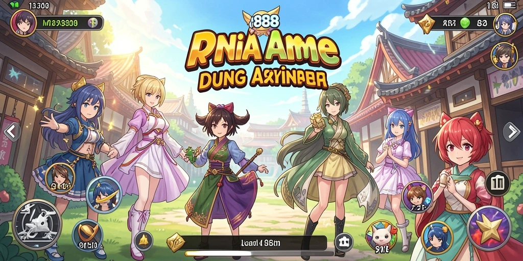 Tangkapan layar RP888 menampilkan karakter Anime dalam aksi pertarungan seru.