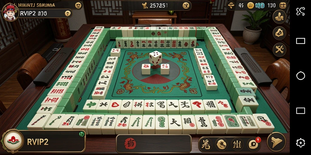Tampilan menakjubkan dari gameplay Mahjong di RVIP2.