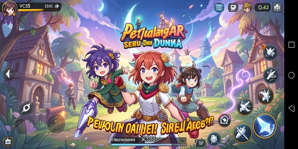 Tampilan menawan dari gameplay <strong>VC55</strong> yang penuh aksi dan karakter anime.