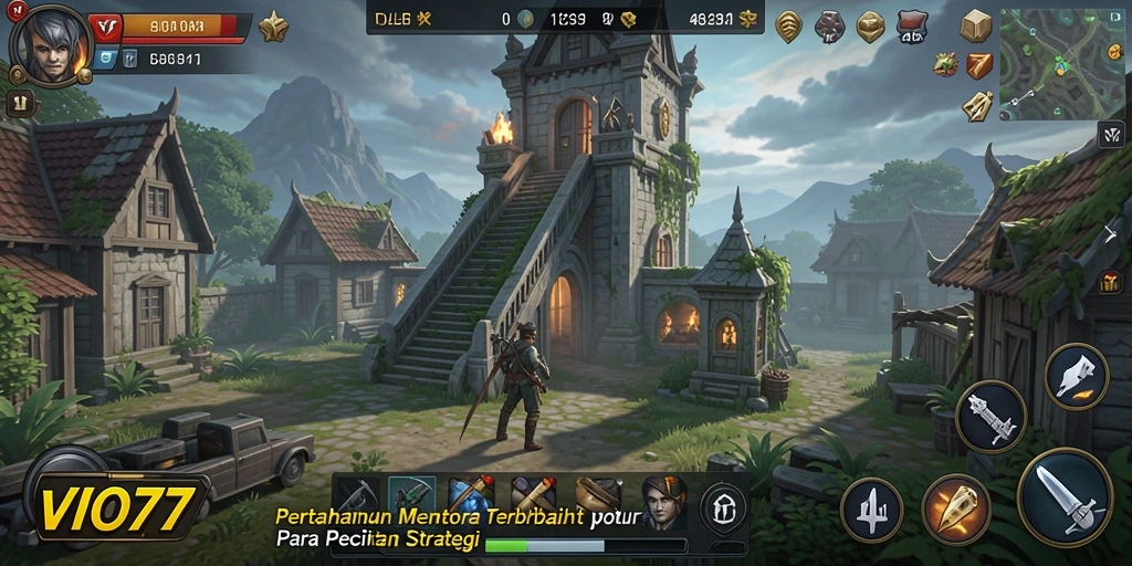 Tangkapan layar dari gameplay seru VIO77 Tower Defense.
