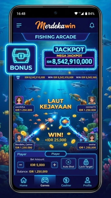 Screenshot merdekawin menunjukkan berbagai kategori aplikasi yang tersedia.